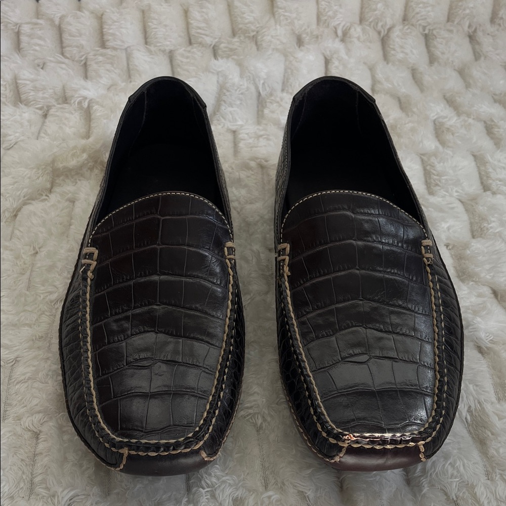 Cole Haan Men's Dark Brown Leather Loafers- New - Picture 2 of 9